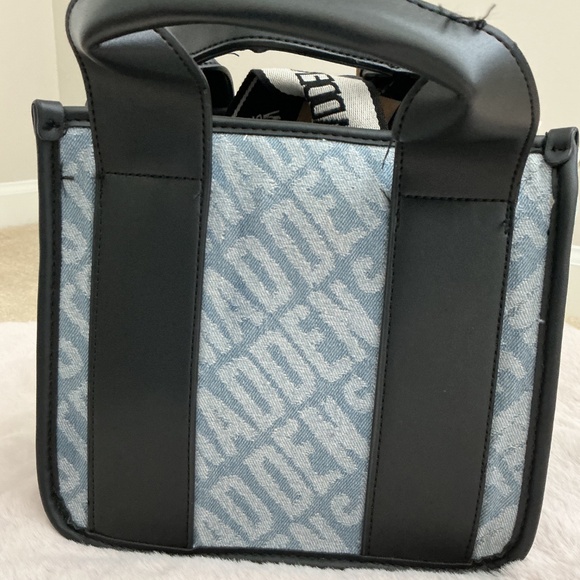 Steve Madden Denim Satchel/Crossbody with Guitar Strap New with TAGS - Picture 3 of 3